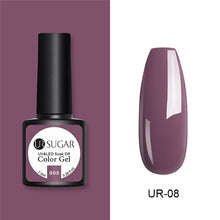 Load image into Gallery viewer, UR SUGAR Nude Glitter Gel Nail Polish Varnish Pink Rose Gold Shimmer Soak Off UV LED Nails Gel varnish 7.5ml