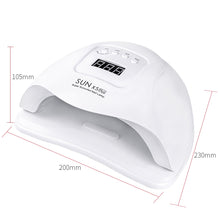 Load image into Gallery viewer, 72W UV LED Nail Lamp with 36 Pcs Leds For Manicure Gel Nail Dryer Drying Nail Polish Lamp 30s/60s/90s Auto Sensor Manicure Tools