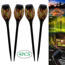 Load image into Gallery viewer, LED Solar Flame Torch Lamp Outdoor Lights Solar Garden Light Flickering Lamp Courtyard Balcony Lawn Path Spotlight Dropshipping