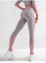 Load image into Gallery viewer, X-HERR Seamless High Waist Sport Workout Tights Striped Running Gym Fitness Yoga Tight Active Leggings