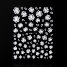 Load image into Gallery viewer, Flower Series Nail Water Decal Stickers Sakura Daisy Lavender Floral Pattern Transfer Sticker Nail Art Decoration