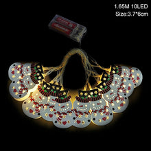 Load image into Gallery viewer, 1.5m 10Led Christmas Tree Santa Claus Snowman Snowflake Led Light String Festival Bar Home Party Decor Christmas Ornament