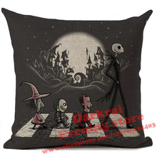 Load image into Gallery viewer, Nightmare Before Christmas Cartoon Skull Jack Printed Cushion Cover Halloween Decorative Sofa Car Throw Pillow Home Decor Pillow