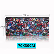 Load image into Gallery viewer, Gaming Mouse Pad Old World Map Graffiti Extra Large Size Gaming Mousepad Anti-slip Natural Rubber Mice Pad Desk Keyboard Pad
