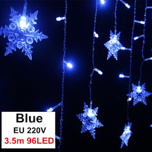 Load image into Gallery viewer, Curtain Fairy String Light LED Christmas Decorations for Home Garland Xmas Light Christmas New Year 2021 Navidad Ornament Gift