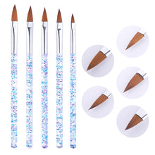 Load image into Gallery viewer, 3Pcs/Set UV Gel Drawing Painting Nail Liner Brush Acrylic Nail Pen French Nail Mixed Colors Gourd Handle Nail Art DIY Tools