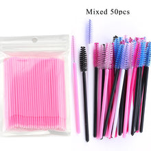 Load image into Gallery viewer, Eyelash Extension Disposable Eyebrow brush Mascara Wand Applicator Spoolers Eye Lashes Cosmetic Brushes Set makeup tools