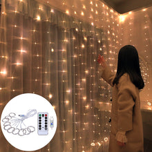 Load image into Gallery viewer, Christmas Decorations for Home 3m 100/200/300 LED Curtain String Light Flash Fairy Garland Happy New Year 2021 Noel Navidad 2020