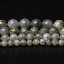 Load image into Gallery viewer, Gray Moonstone Beads Labradorites Beads Natural Stone Beads 4 6 8 10 12mm Beads For Jewlry Making DIY Bracelet Necklace