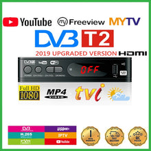 Load image into Gallery viewer, DVB-T2 TV Tuner Vga TV Box DVB T2 for Digital TV Receptor Wifi Receiver DVBT2 DVB-C Set-top Box H.265 HEVC AC3 HD DVB C Tuner