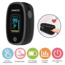 Load image into Gallery viewer, Portable Blood Oxygen Monitor Finger Pulse Oximeter Oxygen Saturation Monitor Fast Shipping within 24hours (without Battery)