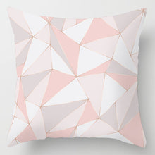Load image into Gallery viewer, New Pink Roses Feathers Geometric Cushion Cover Modern Fashion Nordic Simple Pillowcase Decorative Sofa Seat Throw Pillows Cover