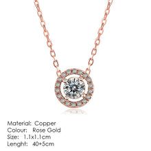 Load image into Gallery viewer, Aesthetic Charm Pendant Necklaces For Women Shine Zircon Choker Collar Chain On The Neck Jewellry Wedding Fashion Jewelry N426