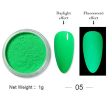 Load image into Gallery viewer, 1Box Sugar Nail Powder Glitter Nail Dust Powder Laser Gradient Nail Pigment Coloful Glitter Nail Art Decoration Accessories