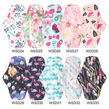 Load image into Gallery viewer, DropShipping Reusable Bamboo Charcoal Hygiene Menstrual Pads 5PCS with Waterproof Bag Washable Women Sanitary Pads for Women
