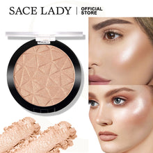 Load image into Gallery viewer, SACE LADY Highlighter Powder Glitter Palette Makeup Glow Face Shimmer Illuminator Make Up Highlight Pallete Cosmetics Wholesale