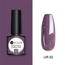 Load image into Gallery viewer, UR SUGAR Nude Glitter Gel Nail Polish Varnish Pink Rose Gold Shimmer Soak Off UV LED Nails Gel varnish 7.5ml