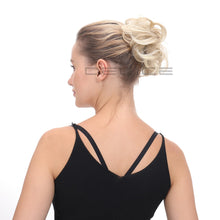 Load image into Gallery viewer, Delice Women's Wrap On Messy Bun Curly Scrunchie Chignon With Rubber Band Brown Black Synthetic Hair Ring