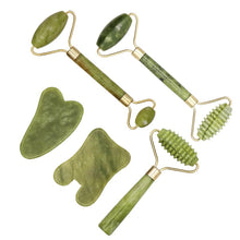 Load image into Gallery viewer, 1pc 8 Sizes Facial Massage Roller Plate Double/Single Heads Jade Stone Massager Eye Face Neck Thin Lift Relax Slimming Tools