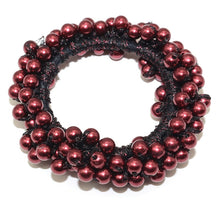 Load image into Gallery viewer, 14 Colors Woman Elegant Pearl Hair Ties Beads Girls Scrunchies Rubber Bands Ponytail Holders Hair Accessories Elastic Hair Band