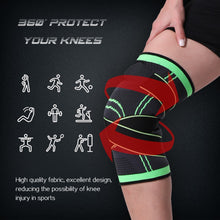 Load image into Gallery viewer, WorthWhile 1PC Sports Kneepad Men Pressurized Elastic Knee Pads Support Fitness Gear Basketball Volleyball Brace Protector