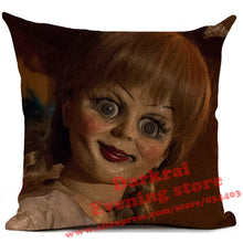 Load image into Gallery viewer, Halloween Horror Cushion Cover Chucky Annabelle Scream Clown Printed Throw Pillows Living Room Halloween Decorative Pillow Case