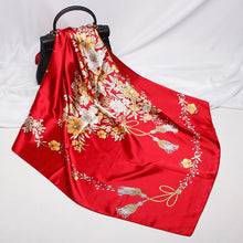 Load image into Gallery viewer, Fashion Scarves for Women Shawl Print Silk Satin Hijab Scarf Female Bandana 90*90cm Luxury Brand Square Shawls Scarfs For Ladies