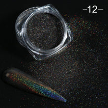 Load image into Gallery viewer, Holographic Powder on Nails Laser Silver Glitter Chrome Nail Powder DIP Shimmer Gel Polish Flakes for Manicure Pigment CH1028-4