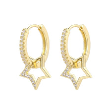 Load image into Gallery viewer, fashion cubic zircon Cute Butterfly Earrings Personality Butterfly hoop Earrings For Women Girls Korean Jewelery 2020