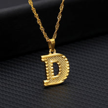 Load image into Gallery viewer, Capital Letter Initial Necklace For Women Stainless Steel Gold A-Z Alphabet Pendant Necklace Jewelry Christmas Gift Bijoux Femme