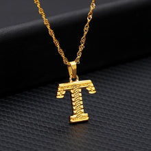 Load image into Gallery viewer, Capital Letter Initial Necklace For Women Stainless Steel Gold A-Z Alphabet Pendant Necklace Jewelry Christmas Gift Bijoux Femme