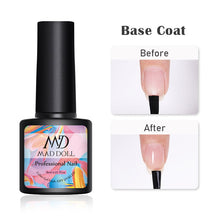 Load image into Gallery viewer, MAD DOLL 8ml 60 Colors Gel Nail Polish Nail Color Nail Gel varnish Soak Off UV Gel Varnish Base Coat No Wipe Top Coat