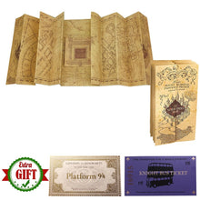 Load image into Gallery viewer, Potters The Marauder's Map Wizard School Tickets Harried Wizard School Acceptance Letter Hogwart Collection