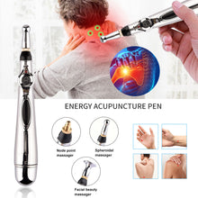 Load image into Gallery viewer, Electronic Acupuncture Pen Electric Meridians Laser Therapy Heal Massage Pen Meridian Energy Pen Relief Pain Tools Health Care