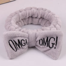 Load image into Gallery viewer, Hot Sale Women Headbands omg Makeup Headband for Washing Elastic Velvet Bow Head Wrap Coral Fleece Fashion Girl Hair Accessories