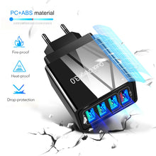 Load image into Gallery viewer, 48W Quick Charger 3.0 USB Charger for Samsung A50 A30 iPhone 7 8 Xiaomi mi9 Tablet QC 3.0 Fast Wall Charger US EU UK Plug Adapte