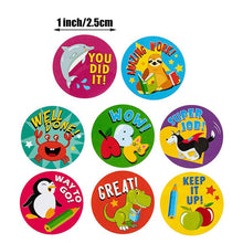 Load image into Gallery viewer, 500pcs Reward Stickers Encouragement Sticker Roll for Kids Motivational Stickers with Cute Animals for Students Teachers