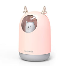Load image into Gallery viewer, Home Appliances USB Humidifier 300ml Cute Pet Ultrasonic Cool Mist Aroma Air Oil Diffuser Romantic Color LED Lamp Humidificador