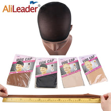 Load image into Gallery viewer, Alileader 2Pcs High Quality Wig Cap Brown Stocking Cap To Christmas Cosplay Wig Caps Stocking Elastic Liner Mesh For Making Wigs