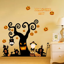 Load image into Gallery viewer, Halloween Stickers Wall Window Refrigerator Halloween Decoration Party Supplies Horror Scary Halloween Props Accessories