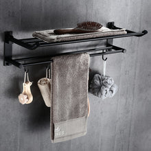 Load image into Gallery viewer, Bathroom Accessories Corner Shelf,Towel Rack,Paper holder,Towel Bar,Toilet Brush Holder Towel Rail Brass Black bathroom Hardware