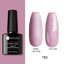 Load image into Gallery viewer, UR SUGAR Nude Glitter Gel Nail Polish Varnish Pink Rose Gold Shimmer Soak Off UV LED Nails Gel varnish 7.5ml