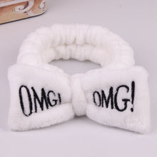 Load image into Gallery viewer, Hot Sale Women Headbands omg Makeup Headband for Washing Elastic Velvet Bow Head Wrap Coral Fleece Fashion Girl Hair Accessories