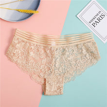 Load image into Gallery viewer, FINETOO Lace G-String Sexy Women Thong Lace floral Panties Low-rise T-back Panty Fashion Organza Bikini Underwear Lady Lingerie