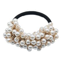 Load image into Gallery viewer, 14 Colors Woman Elegant Pearl Hair Ties Beads Girls Scrunchies Rubber Bands Ponytail Holders Hair Accessories Elastic Hair Band