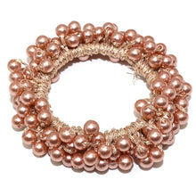 Load image into Gallery viewer, 14 Colors Woman Elegant Pearl Hair Ties Beads Girls Scrunchies Rubber Bands Ponytail Holders Hair Accessories Elastic Hair Band