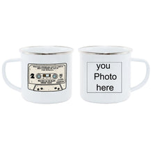 Load image into Gallery viewer, Personalized photo print Enamel MUG Coffee Milk Tea Cup Travel mug Unique Gifts