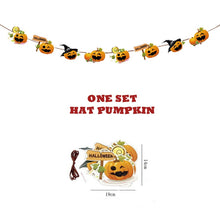 Load image into Gallery viewer, Halloween Decoration Supplies Tablecloths Straws Paper Plates Paper Cups Halloween Party Supplies Halloween Door Falg HY1
