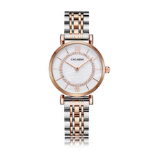 Load image into Gallery viewer, Dropshipping Rose Gold Stainless Steel Bracelet Watch Women Fashion Womens Quartz Watches Hip Hop Diamonds Ladies Clock Female