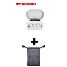 Load image into Gallery viewer, V11 TWS 5.0 Bluetooth Headphones 9D Stereo Wireless earphones IPX7 Waterproof headsets Sport earburd 4000mAh case Power Bank V12